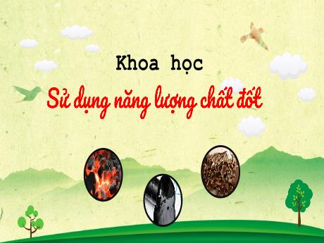 Bài giảng Khoa học Lớp 5 - Bài: Sử dụng năng lượng chất đốt - Nguyễn Thị Mỹ Linh