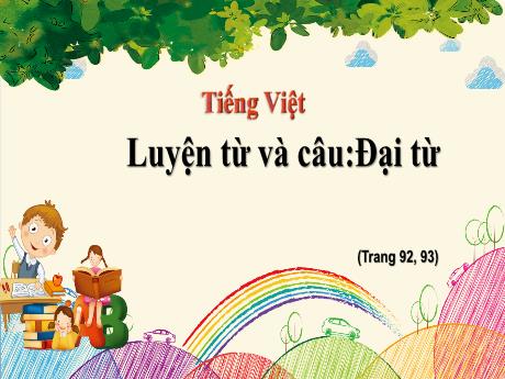 Bài giảng Tiếng Việt Lớp 5 (Luyện từ và câu) - Bài: Đại từ - Nguyễn Thị Mỹ Linh