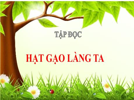 Bài giảng Tiếng Việt Lớp 5 (Tập đọc) - Bài: Hạt gạo làng ta - Phan Thị Huyền