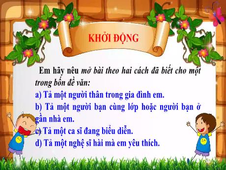 Bài giảng Tiếng Việt Lớp 5 (Tập làm văn) - Bài: Luyện tập tả người (Dựng đoạn kết bài) - Phan Thị Huyền