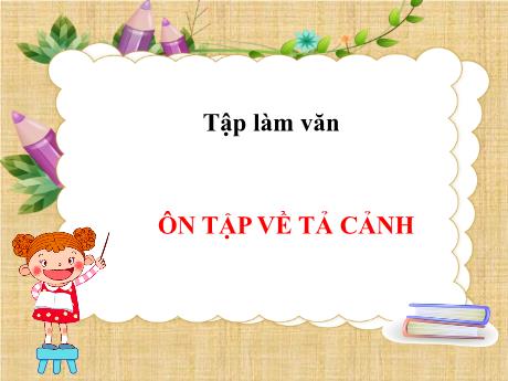 Bài giảng Tiếng Việt Lớp 5 (Tập làm văn) - Bài: Ôn tập về tả cảnh - Phan Thị Huyền