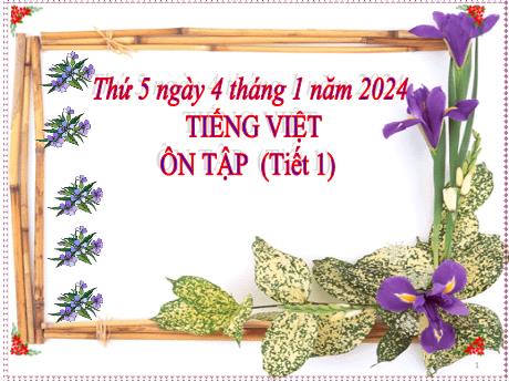Bài giảng Tiếng Việt Lớp 5 - Tuần 18, Bài: Ôn tập cuối học kì I (Tiết 1) - Năm học 2023-2024 - Phan Thị Ánh Tuyết