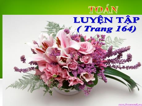 Bài giảng Toán Lớp 5 - Bài: Luyện tập (Trang 164) - Năm học 2023-2024 - Phan Thị Ánh Tuyết
