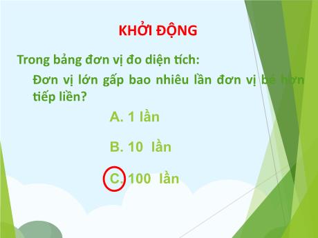 Bài giảng Toán Lớp 5 - Bài: Ôn tập về đo thể tích - Năm học 2023-2024 - Hoàng Thị Huệ